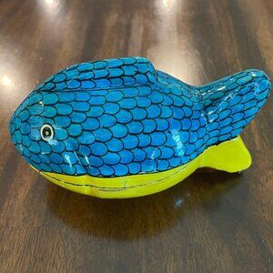Fish Trinket Dish Sudha Style Made in India Trinket Dish 6" x 4" Lightweight